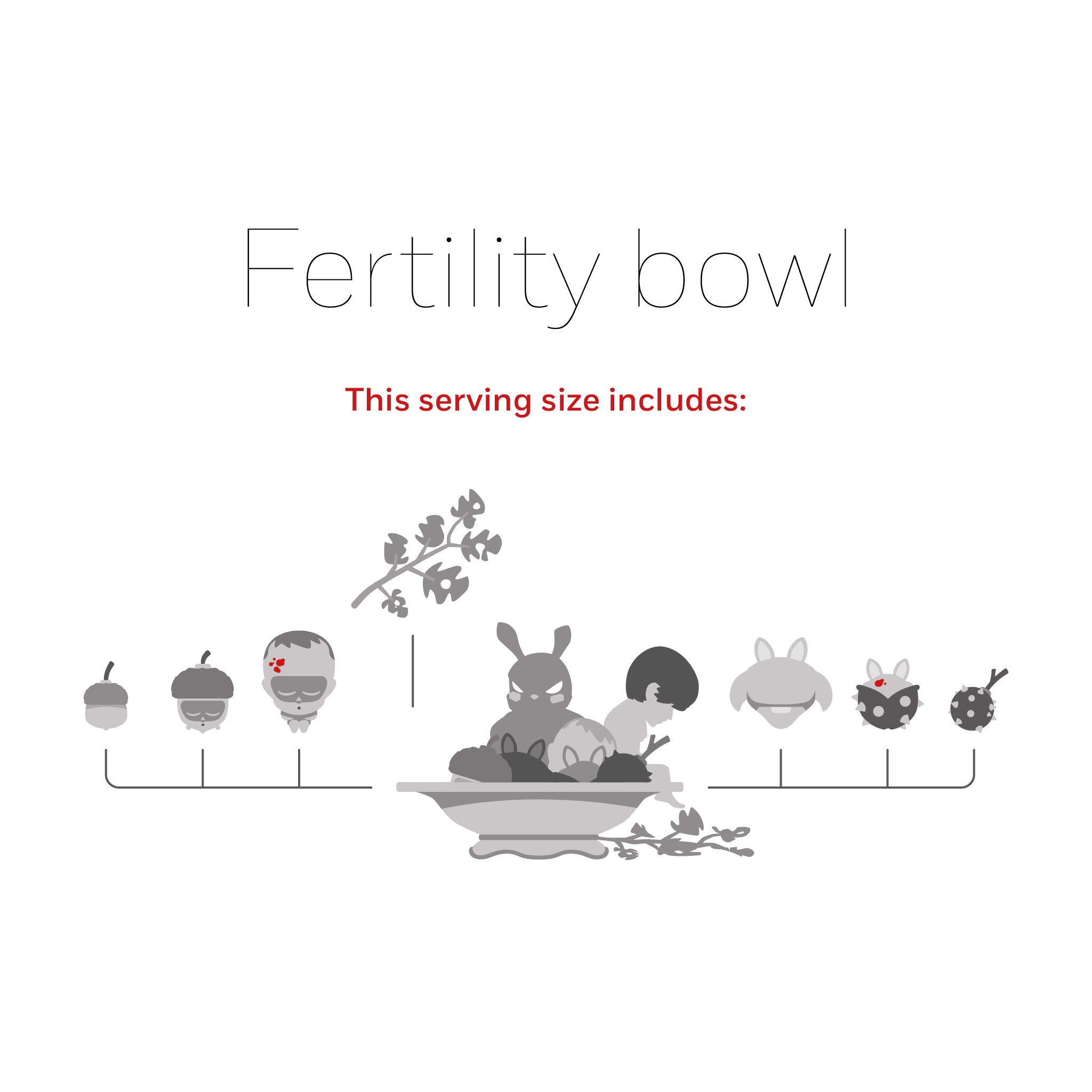 #Editions_Fertility Bowl [9 Sculptures + Fruit Bowl]