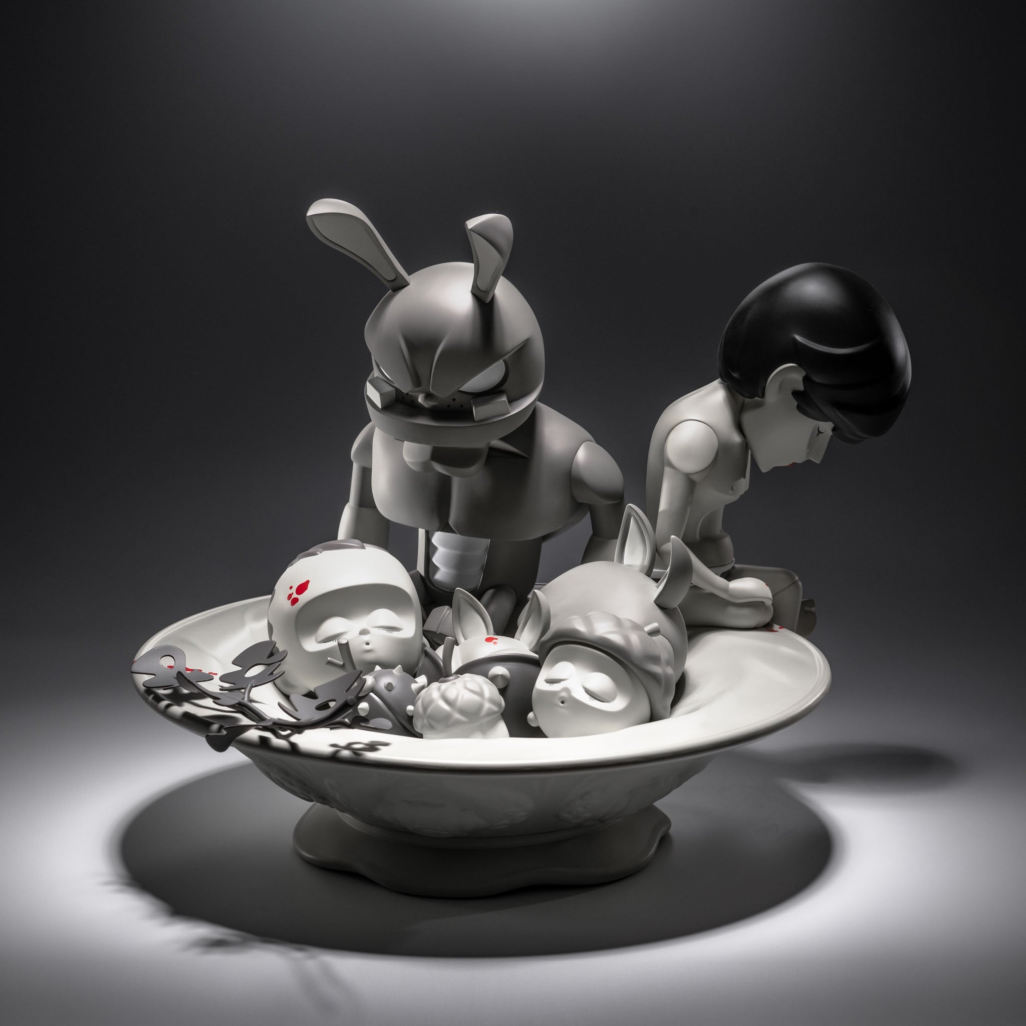 Harvest – A Still Life.<br>Pain / Fertility<br>[9 Sculptures and 1 Fruit Bowl]