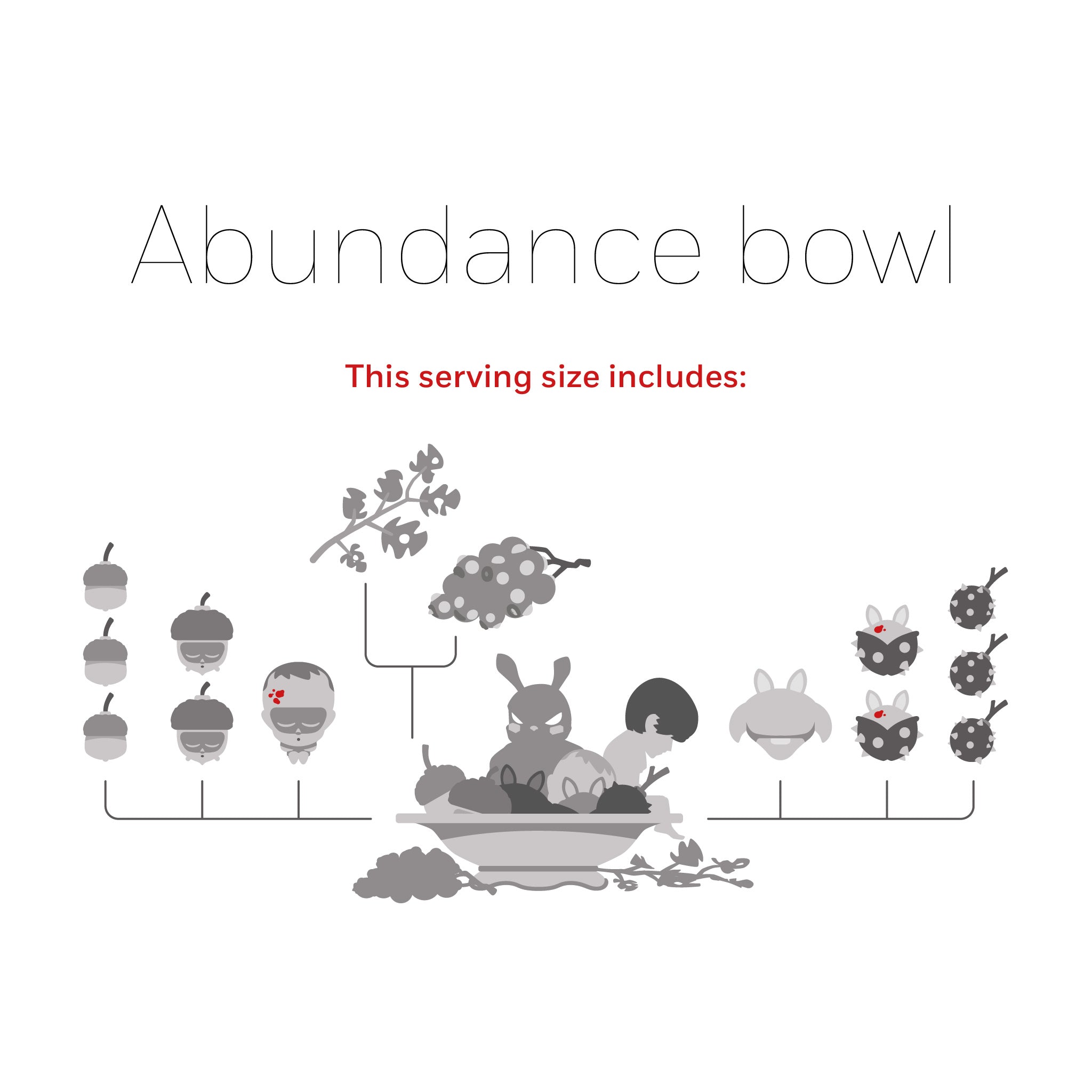 #Editions_Abundance Bowl [16 Sculptures + Fruit Bowl]